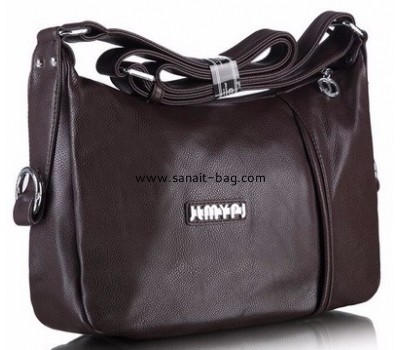 Custom polyurethane bags custom black leather handbags ladies leather bags WT-318