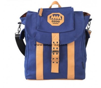 Canvas fashion school bag women backpack WB-080